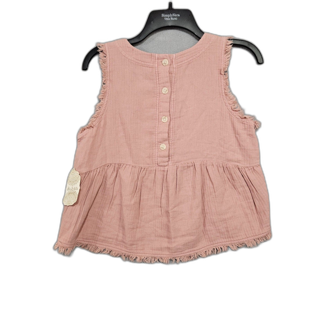 NWT Altar's State Double Gauze High Neck Loose Fit Tank Size XS Pink - Picture 3 of 8